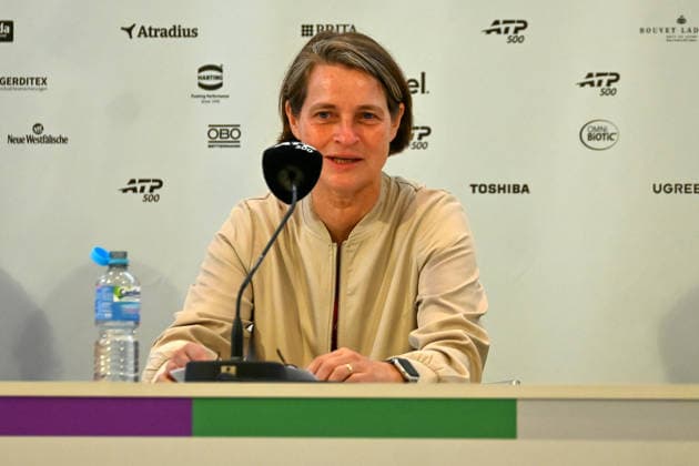 Veronika Ruecker (GER), DTB Board Member, during a press conference at the TERRA WORTMANN Open 2026, Tennis, ATP, Mens 500, Tournament, Main Draw, June 15, 2026, TERRA WORTMANN Open 2026, Tennis, ATP, Mens 500, Tournament, Main Draw, June 15, 2026, Indoor,detected_source_language Copyright: xEibner-Pressefoto RobertxGertzenx EP_RGN