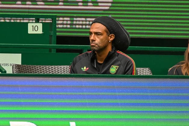 Dustin Brown (GER) watches the match between Daniel Altmaier (GER) and Nikoloz Basilashvili (GEO) at the TERRA WORTMANN Open 2026, Tennis, ATP, Mens 500, Tournament, Main Draw, June 15, 2026, TERRA WORTMANN Open 2026, Tennis, ATP, Mens Tennis 500, Tournament, Main Draw, June 15, 2026, Indoor,detected_source_language Copyright: xEibner-Pressefoto RobertxGertzenx EP_RGN