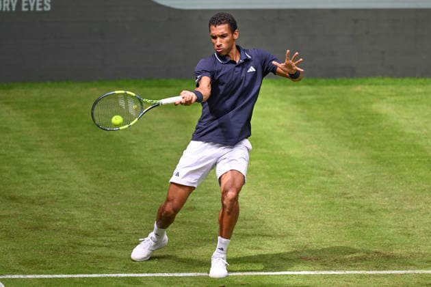 Felix Auger-Aliassime CAN 06 15 2026 ¢ Tennis ¢ TERRA WORTMANN OPEN ¢ ATP 500, heristo arena Halle Westfalen, TERRA WORTMANN OPEN, North Rhine-Westphalia, Germany,detected_source_language Copyright: xpepphotox xHorstxMauelshagenx pep00321, pep_20260615_hm_373328