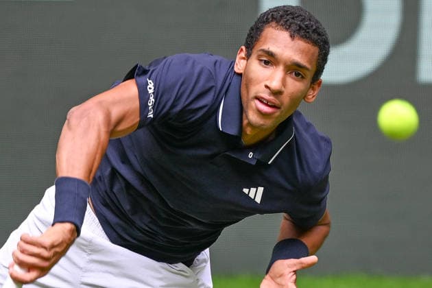 Felix Auger-Aliassime CAN 06 15 2026 ¢ Tennis ¢ TERRA WORTMANN OPEN ¢ ATP 500, heristo arena Halle Westfalen, TERRA WORTMANN OPEN, North Rhine-Westphalia, Germany,detected_source_language Copyright: xpepphotox xHorstxMauelshagenx pep00321, pep_20260615_hm_373395