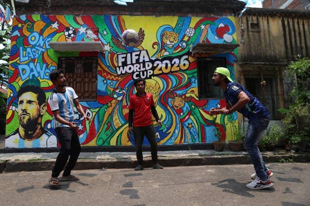 Football, 2026 FIFA World Cup, World Cup atmosphere in Kolkata, India