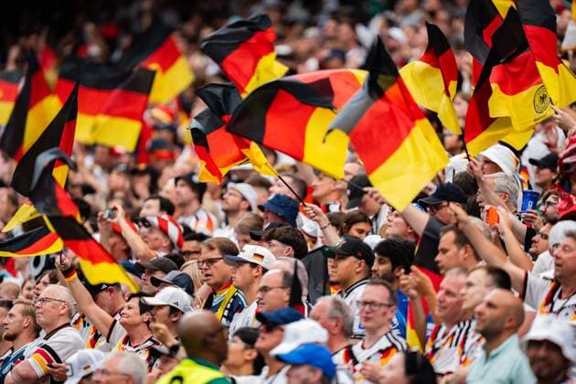 FIFA Fussball Weltmeisterschaft 2026, Gruppe E, Spiel 1, Deutschland vs. Curacao, 14.06.2026 im NRG Stadium in Houston, Texas Deutschland Fans Fahnen Deutschlandfahne deutsche Zuschauer Tribüne Fans *** 2026 FIFA World Cup, Group E, Match 1, Germany vs. Curaçao, June 14, 2026, at NRG Stadium in Houston, Texas; German fans, German flag, German spectators, stands, fans,detected_source_language Copyright: xBahhoxKarax