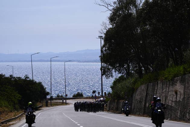 The pack rides cycles during Stage 2 of the Giro Next Gen 2026, from Tropea to Crotone, Italy, Monday, June 15, 2026.  Copyright: xFabioxFerrari LaPressex