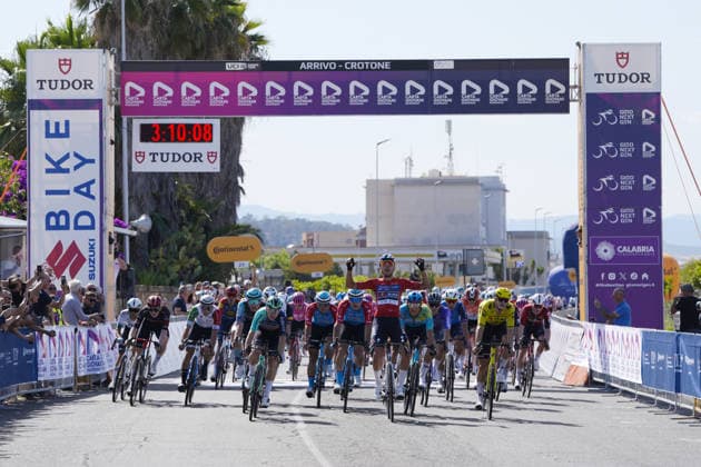 The red jersey Italy s Davide Donati of Red Bull - Bora - Hansgrohe Rookies stage winner during Stage 2 of the Giro Next Gen 2026, from Tropea to Crotone, Italy, Monday, June 15, 2026.  Copyright: xFabioxFerrari LaPressex