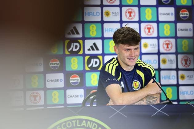 Ben Gannon-Doak of Scotland Scotland press conference, PK, Pressekonferenz 2026 FIFA World Cup, WM, Weltmeisterschaft, Fussball Football, Atrium Health Performance Park, Charlotte, USA - 15 Jun 2026Charlotte Atrium Health Performance Park United States of America EDITORIAL USE ONLY No use with unauthorised audio, video, data, fixture lists, club league logos or live services. Online in-match use limited to 120 images, no video emulation. No use in betting, games or single club league player publications.  Copyright: xMichaelxZemanek Shutterstockx 16924171t