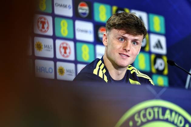 Ben Gannon-Doak of Scotland Scotland press conference, PK, Pressekonferenz 2026 FIFA World Cup, WM, Weltmeisterschaft, Fussball Football, Atrium Health Performance Park, Charlotte, USA - 15 Jun 2026Charlotte Atrium Health Performance Park United States of America EDITORIAL USE ONLY No use with unauthorised audio, video, data, fixture lists, club league logos or live services. Online in-match use limited to 120 images, no video emulation. No use in betting, games or single club league player publications.  Copyright: xMichaelxZemanek Shutterstockx 16924171ab