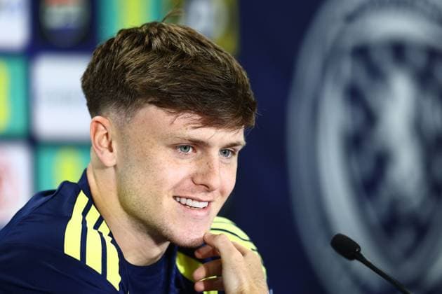 Ben Gannon-Doak of Scotland Scotland press conference, PK, Pressekonferenz 2026 FIFA World Cup, WM, Weltmeisterschaft, Fussball Football, Atrium Health Performance Park, Charlotte, USA - 15 Jun 2026Charlotte Atrium Health Performance Park United States of America EDITORIAL USE ONLY No use with unauthorised audio, video, data, fixture lists, club league logos or live services. Online in-match use limited to 120 images, no video emulation. No use in betting, games or single club league player publications.  Copyright: xMichaelxZemanek Shutterstockx 16924171ae