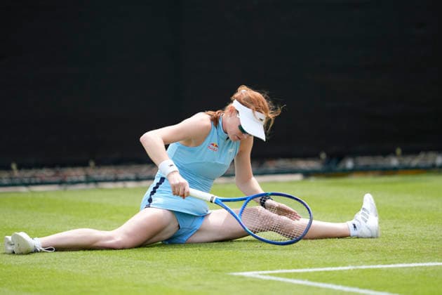 Lexus Nottingham Open - Day One Maya Joint of Australia competes during her Round of 32 match at the 2026 Lexus Nottingham Open Women s tennis tournament at the Nottingham Tennis Centre in Nottingham, England, on June 15, 2026. Nottingham United Kingdom  Copyright: xOwenxHammondx originalFilename:hammond-2026lexu260615_np9Fg.jpg