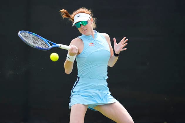 Lexus Nottingham Open - Day One Maya Joint of Australia competes during her Round of 32 match at the 2026 Lexus Nottingham Open Women s tennis tournament at the Nottingham Tennis Centre in Nottingham, England, on June 15, 2026. Nottingham United Kingdom  Copyright: xOwenxHammondx originalFilename:hammond-2026lexu260615_np8uQ.jpg