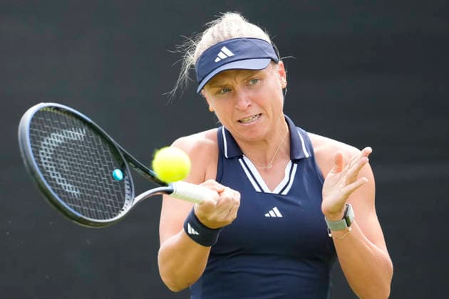 Lexus Nottingham Open - Day One Yuliia Starodubtseva of Ukraine competes during her Round of 32 match at the 2026 Lexus Nottingham Open Women s tennis tournament at the Nottingham Tennis Centre in Nottingham, England, on June 15, 2026. Nottingham United Kingdom  Copyright: xOwenxHammondx originalFilename:hammond-2026lexu260615_npQsU.jpg