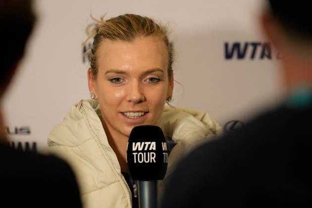 Lexus Nottingham Open - Day One Katie Boulter of Great Britain speaks with the media ahead of the 2026 Lexus Nottingham Open Women s tennis tournament at the Nottingham Tennis Centre in Nottingham, England, on June 15, 2026. Nottingham United Kingdom  Copyright: xOwenxHammondx originalFilename:hammond-2026lexu260615_np9hP.jpg