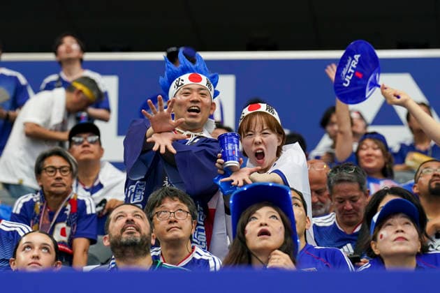 Netherlands v Japan, FIFA World Cup, WM, Weltmeisterschaft, Fussball 2026 Japan Fans during the Netherlands v Japan FIFA WORLD CUP 2026 Group F match at Dallas Stadium, Arlington, United States on 14 June 2026 Credit: Eleanor Hoad Every Second Media Editorial use only. All images are copyright Every Second Media Limited. No images may be reproduced without prior permission. Copyright: xIMAGO EveryxSecondxMediax ESM-2031-0039 EleanorxHoadx xEveryxSecondxMediax