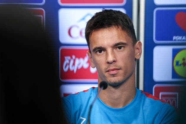 Croatia Training And press conference, PK, Pressekonferenz - FIFA World Cup, WM, Weltmeisterschaft, Fussball 2026 Nikola Moro of Croatia speaks to the media during a press conference of Croatia National Football Team at training centre at Episcopal High School on June 15, 2026 in Alexandria, Virginia.  IgorxKralj PIXSELL