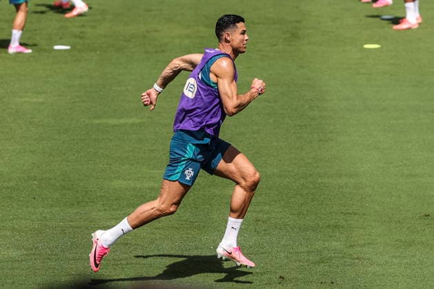 FIFA World Cup, WM, Weltmeisterschaft, Fussball 2026 - Portugal training session Portugal s Cristiano Ronaldo during a training session of Portugal s national team, Nationalteam at Garden District Park in Palm Beach, Florida, USA, 15 June 2026. Palm Beach Florida United States  Copyright: xMIGUELxA.xLOPESx