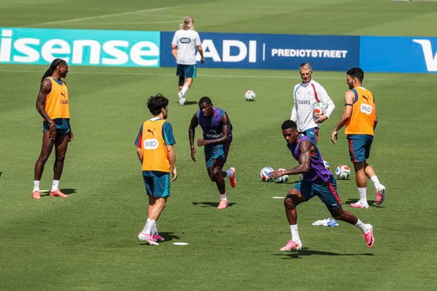FIFA World Cup, WM, Weltmeisterschaft, Fussball 2026 - Portugal training session Portugal s players during a training session of Portugal s national team, Nationalteam at Garden District Park in Palm Beach, Florida, USA, 15 June 2026. Palm Beach Florida United States  Copyright: xMIGUELxA.xLOPESx