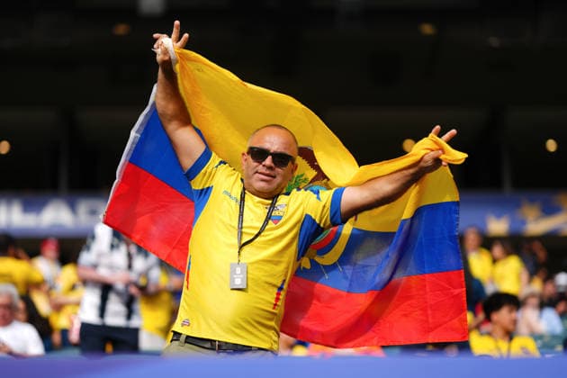 June 14, 2026: A fan of Ecuador prior to a World Cup match between CoÂ te d Ivoire and Ecuador at Philadelphia Stadium in Philadelphia, Pennsylvania. CSM Philadelphia United States of America - ZUMAc04_ 20260614_zma_c04_180 Copyright: xKylexRoddenx