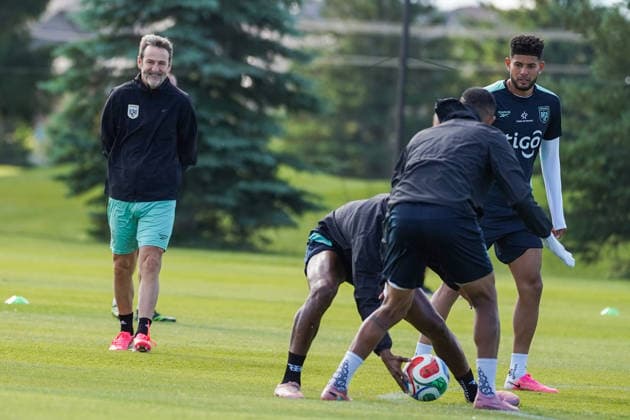 Panama Training Day - 2026 FIFA World Cup, WM, Weltmeisterschaft, Fussball Thomas CHRISTIANSEN Head Coach of Panama national football team during the training day ahead the 2026 FIFA World Cup Group L match against Ghana at Nottawasaga Resort. on June 15, 2026 in Toronto, Canada. (Photo by Leonardo Ramirez Eyepix Group) Copyright: xLeonardoxRamirezx xEyepixxGroupx LR15062026-02643
