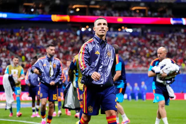 Spain v Cabo Verde: Group H - FIFA World Cup, WM, Weltmeisterschaft, Fussball 2026 Alejandro Grimaldo of Spain looks on during the FIFA World Cup 2026 Group H match between Spain and Cabo Verde at Atlanta Stadium on June 15, 2026 in Atlanta, United States. Atlanta GA United States  Copyright: xJosexBretonx originalFilename:bretonhernandez-spainvca260615_npFGR.jpg