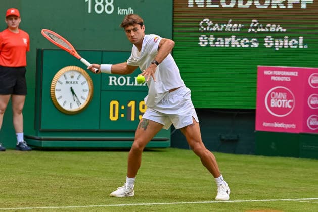 Flavio Cobolli (ITA) TERRA WORTMANN Open 2026, Tennis, ATP, Mens 500, Tournament, Main Draw, June 15, 2026, TERRA WORTMANN Open 2026, Tennis, ATP, Mens 500, Tournament, Main Draw, June 15, 2026, Indoor,detected_source_language Copyright: xEibner-Pressefoto RobertxGertzenx EP_RGN