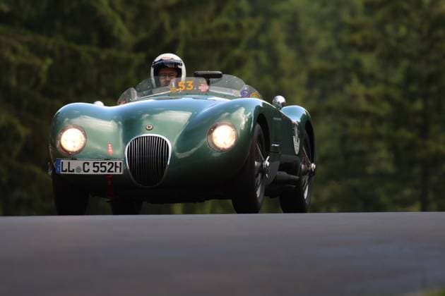 1952 Jaguar XK120 C, driver Hartmann (GER), motorsports, racing, ADAC Nürburgring Classic, Nürburg, Pre-war, pre-war vehicles, 06 13 2026 GER, motorsports, racing, ADAC Nürburgring Classic, Nürburg, pre-war, pre-war vehicles, 06 13 2026 Nürburg,detected_source_language Copyright: xEibner-Pressefoto JuergenxAugstx EP_JAT