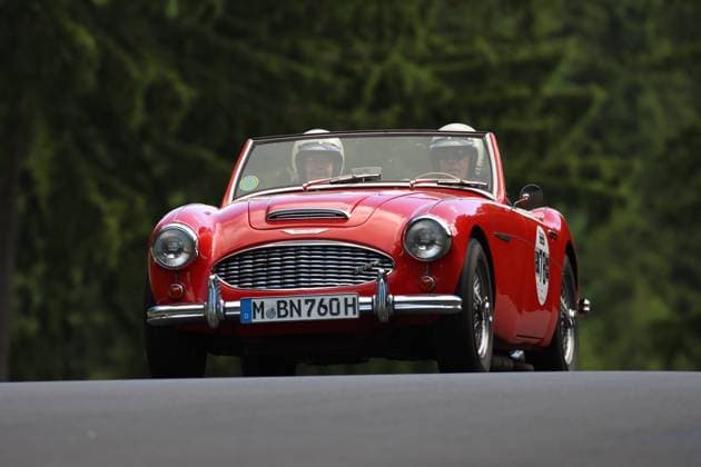 1960 Austin Healey 3000, driver Woday (CHE GER), motorsports, racing, ADAC Nürburgring Classic, Nürburg, Pre-war, pre-war vehicles, 06 13 2026 GER, motorsports, racing, ADAC Nürburgring Classic, Nürburg, pre-war, pre-war vehicles, 06 13 2026 Nürburg,detected_source_language Copyright: xEibner-Pressefoto JuergenxAugstx EP_JAT
