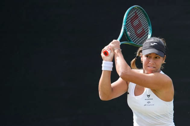 Lexus Nottingham Open - Day One Jessica Bouzas Maneiro of Spain in action during her Round of 32 match at the 2026 Lexus Nottingham Open Women s tennis tournament at the Nottingham Tennis Centre in Nottingham, England, on June 15, 2026. Nottingham Great Britain United Kingdom  Copyright: xOwenxHammondx originalFilename:hammond-2026lexu260615_nphC3.jpg
