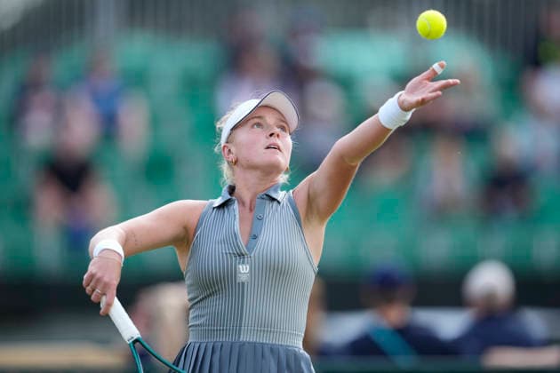 Lexus Nottingham Open - Day One Taylah Preston of Australia competes during her Round of 32 match at the 2026 Lexus Nottingham Open Women s tennis tournament at the Nottingham Tennis Centre in Nottingham, England, on June 15, 2026. Nottingham Great Britain United Kingdom  Copyright: xOwenxHammondx originalFilename:hammond-2026lexu260615_npG7I.jpg