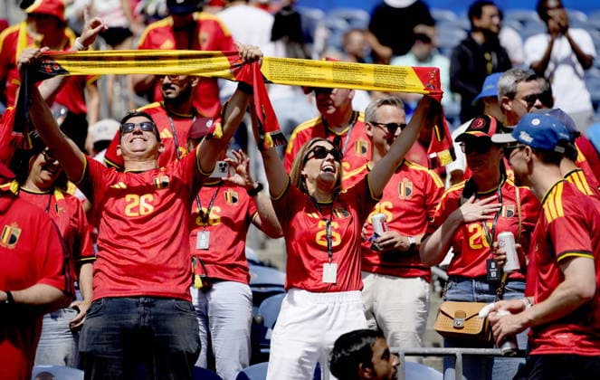 FIFA World Cup, WM, Weltmeisterschaft, Fussball 2026 - Group G - Belgium vs Egypt Fans of Belgium cheer before the FIFA World Cup 2026 group stage match Belgium against Egypt, in Seattle, USA, 15 June 2026. SEATTLE United States  Copyright: xSTEPHANxBRASHEARx