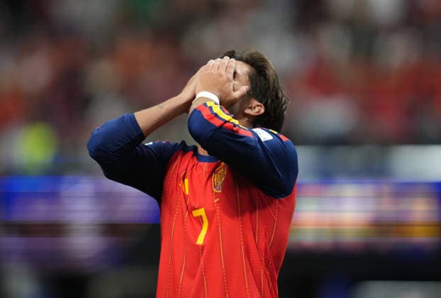 Ferran Torres of Spain gestures during the match between Spain and Cape Verde in Group H of the 2026 FIFA World Cup at Atlanta Stadium in Atlanta, United States, on June 15, 2026. Photo by DeFodi Images (Thor Wegner),detected_source_language