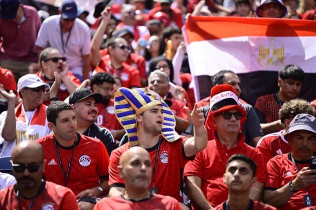 Belgium vs Egypt - 2026 FIFA World Cup, WM, Weltmeisterschaft, Fussball SEATTLE, USA - JUNE 15 : Illustration picture of fans of Egypt during the FIFA World Cup 2026 Group G match between Belgium and Egypt at the Lumen Field stadium on June 15, 2026 in Seattle, USA, 15 06 2026 Seattle United States of America  Copyright: xJanxDexMeuleneirx