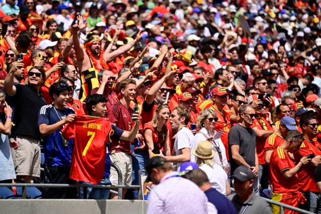 Belgium vs Egypt - 2026 FIFA World Cup, WM, Weltmeisterschaft, Fussball SEATTLE, USA - JUNE 15 : Illustration picture of fans during the FIFA World Cup 2026 Group G match between Belgium and Egypt at the Lumen Field stadium on June 15, 2026 in Seattle, USA, 15 06 2026 Seattle United States of America  Copyright: xJanxDexMeuleneirx
