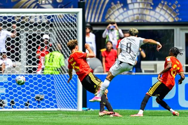 Belgium vs Egypt - 2026 FIFA World Cup, WM, Weltmeisterschaft, Fussball SEATTLE, USA - JUNE 15 : Ashour Emam midfielder of Egypt scoring a goal during the FIFA World Cup 2026 Group G match between Belgium and Egypt at the Lumen Field stadium on June 15, 2026 in Seattle, USA, 15 06 2026 Seattle United States of America  Copyright: xJanxDexMeuleneirx