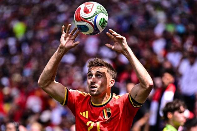 Belgium s Timothy Castagne pictured in action during a soccer game between Belgian national team, Nationalteam Red Devils and Egypt, on Monday 15 June 2026 in Seattle, the first game in the group stage of the FIFA World Cup, WM, Weltmeisterschaft, Fussball 2026 in the United States of America. The Diables Rouges - Rode Duivels were drawn into Group G. DIRKxWAEM  x177811320x