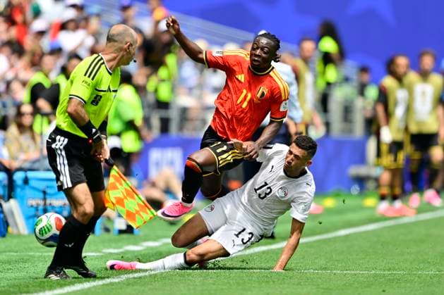 Belgium vs Egypt - 2026 FIFA World Cup, WM, Weltmeisterschaft, Fussball SEATTLE, USA - JUNE 15 : Doku Jeremy forward of Belgium in action during the FIFA World Cup 2026 Group G match between Belgium and Egypt at the Lumen Field stadium on June 15, 2026 in Seattle, USA, 15 06 2026 Seattle United States of America  Copyright: xJanxDexMeuleneirx