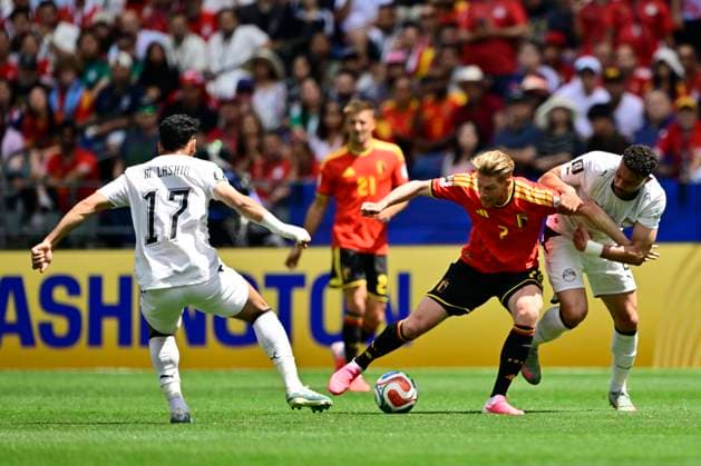 Belgium vs Egypt - 2026 FIFA World Cup, WM, Weltmeisterschaft, Fussball SEATTLE, USA - JUNE 15 : De Bruyne Kevin forward of Belgium during the FIFA World Cup 2026 Group G match between Belgium and Egypt at the Lumen Field stadium on June 15, 2026 in Seattle, USA, 15 06 2026 Seattle United States of America  Copyright: xJanxDexMeuleneirx
