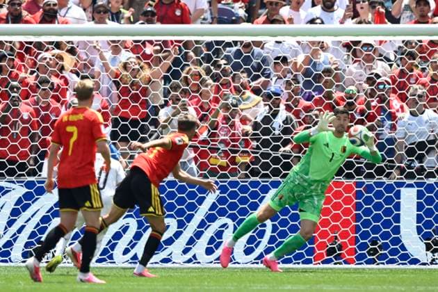Belgium vs Egypt - 2026 FIFA World Cup, WM, Weltmeisterschaft, Fussball SEATTLE, USA - JUNE 15 : Courtois Thibaut goalkeeper of Belgium in action during the FIFA World Cup 2026 Group G match between Belgium and Egypt at the Lumen Field stadium on June 15, 2026 in Seattle, USA, 15 06 2026 Seattle United States of America  Copyright: xNicoxVereeckenx