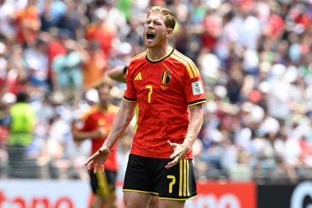 Belgium vs Egypt - 2026 FIFA World Cup, WM, Weltmeisterschaft, Fussball SEATTLE, USA - JUNE 15 : De Bruyne Kevin forward of Belgium reacts dejected during the FIFA World Cup 2026 Group G match between Belgium and Egypt at the Lumen Field stadium on June 15, 2026 in Seattle, USA, 15 06 2026 Seattle United States of America  Copyright: xNicoxVereeckenx