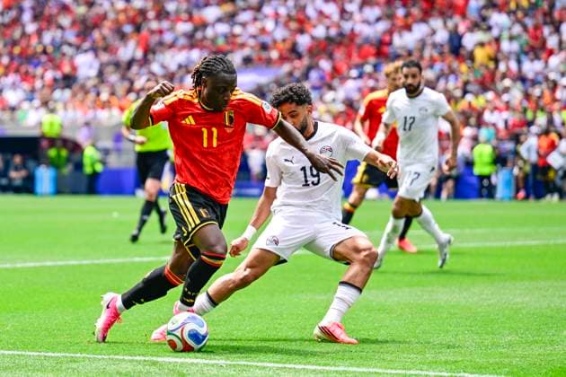 Belgium vs Egypt - 2026 FIFA World Cup, WM, Weltmeisterschaft, Fussball SEATTLE, USA - JUNE 15 : Doku Jeremy forward of Belgium in action during the FIFA World Cup 2026 Group G match between Belgium and Egypt at the Lumen Field stadium on June 15, 2026 in Seattle, USA, 15 06 2026 Seattle United States of America  Copyright: xJanxDexMeuleneirx