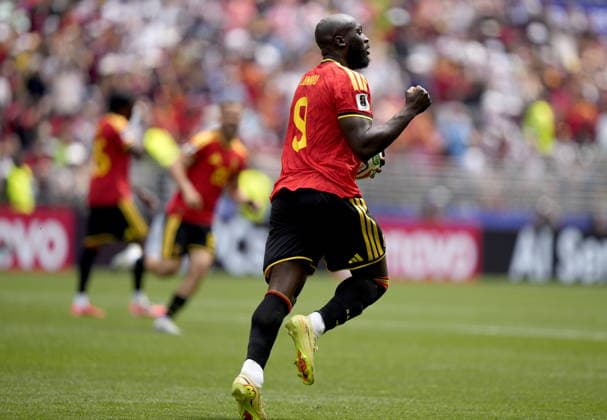 FIFA World Cup, WM, Weltmeisterschaft, Fussball 2026 - Group G - Belgium vs Egypt Romelu Lukaku of Belgium celebrates following an own goal by Egypt during the FIFA World Cup 2026 group stage match Belgium against Egypt, in Seattle, USA, 15 June 2026. SEATTLE United States  Copyright: xSTEPHENxBRASHEARx