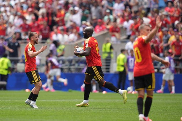 Belgium v Egypt - FIFA World Cup, WM, Weltmeisterschaft, Fussball 2026 - Group G SEATTLE, UNITED STATES - JUNE 15: Romelu Lukaku (9) of Belgium celebrates after a goal during the 2026 FIFA World Cup First Stage Group G match between Belgium and Egypt at Lumen Field (Seattle Stadium) in Seattle, Washington, United States on June 15, 2026. Ercin Erturk Anadolu Washington United States. Editorial use only. Please get in touch for any other usage.  Copyright: x2026xAnadoluxErcinxErturkx