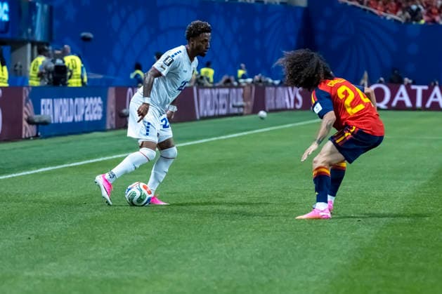June 12, 2026, Atlanta, Georgia, USA: Cape Verde forward Ryan Mendes (20) plays against Spain during their First Stage Group H match for the 2026 FIFA World Cup, WM, Weltmeisterschaft, Fussball in ATLANTA, Georgia. The game ends in a draw 0:0. Atlanta USA - ZUMAa161 20260612_aaa_a161_163 Copyright: xWalterxArcex