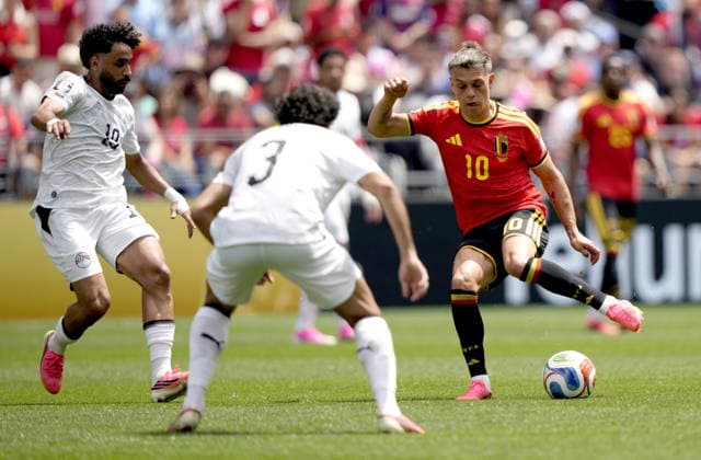 FIFA World Cup, WM, Weltmeisterschaft, Fussball 2026 - Group G - Belgium vs Egypt Leandro Trossard of Belgium in action during the FIFA World Cup 2026 group stage match Belgium against Egypt, in Seattle, USA, 15 June 2026. SEATTLE United States  Copyright: xSTEPHENxBRASHEARx