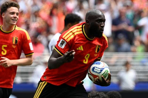 Belgium vs Egypt - 2026 FIFA World Cup, WM, Weltmeisterschaft, Fussball SEATTLE, USA - JUNE 15 : Lukaku Romelu forward of Belgium celebrates scoring a goal during the FIFA World Cup 2026 Group G match between Belgium and Egypt at the Lumen Field stadium on June 15, 2026 in Seattle, USA, 15 06 2026 Seattle United States of America  Copyright: xNicoxVereeckenx