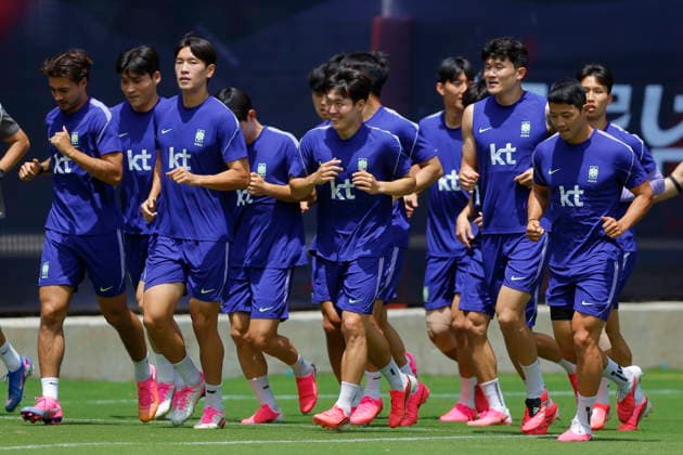 Football, 2026 FIFA World Cup, South Korea national team, training