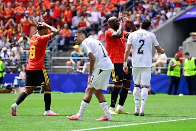 Belgium vs Egypt - 2026 FIFA World Cup, WM, Weltmeisterschaft, Fussball SEATTLE, USA - JUNE 15 : Lukaku Romelu forward of Belgium looking dejected during the FIFA World Cup 2026 Group G match between Belgium and Egypt at the Lumen Field stadium on June 15, 2026 in Seattle, USA, 15 06 2026 Seattle United States of America  Copyright: xJanxDexMeuleneirx