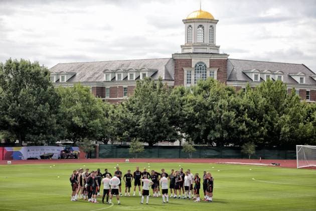 DALLAS, 15-06-2026, Southern Methodist University, World Cup 2026, Netherlands training following yesterday™s match against Japan. Picture shows stadium overview Netherlands training in Dallas  x204386816x Copyright: