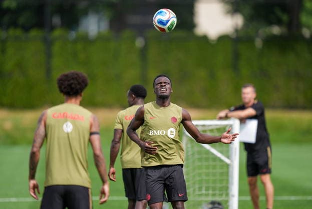 June 15, 2026, Vancouver, Bc, CANADA: Canada s Tani Oluwaseyi participates in a FIFA World Cup, WM, Weltmeisterschaft, Fussball soccer training session, in Vancouver, on Monday, June 15, 2026. Canada News - June 15, 2026  - ZUMAc35_ 20260615_zaf_c35_097 Copyright: xDarrylxDyckx