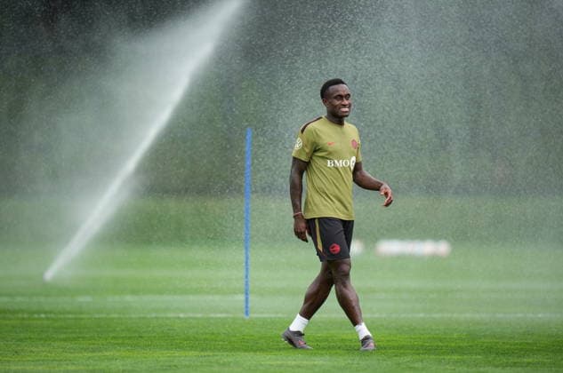 June 15, 2026, Vancouver, Bc, CANADA: Canada s Richie Laryea participates in a FIFA World Cup, WM, Weltmeisterschaft, Fussball soccer training session, in Vancouver, on Monday, June 15, 2026. Canada News - June 15, 2026  - ZUMAc35_ 20260615_zaf_c35_100 Copyright: xDarrylxDyckx