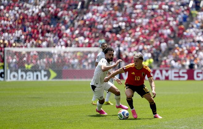 FIFA World Cup, WM, Weltmeisterschaft, Fussball 2026 - Group G - Belgium vs Egypt Leandro Trossard of Belgium in action during the FIFA World Cup 2026 group stage match Belgium against Egypt, in Seattle, USA, 15 June 2026. SEATTLE United States  Copyright: xSTEPHENxBRASHEARx