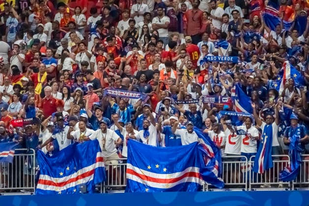 June 12, 2026, Atlanta, Georgia, USA: Fans show their support as Atlanta Stadium plays host to the Spain Vs Cabo Verde First Stage Group H match for the 2026 FIFA World Cup, WM, Weltmeisterschaft, Fussball in ATLANTA, Georgia. The game ends in a draw 0:0. Atlanta USA - ZUMAa161 20260612_aaa_a161_025 Copyright: xWalterxArcex